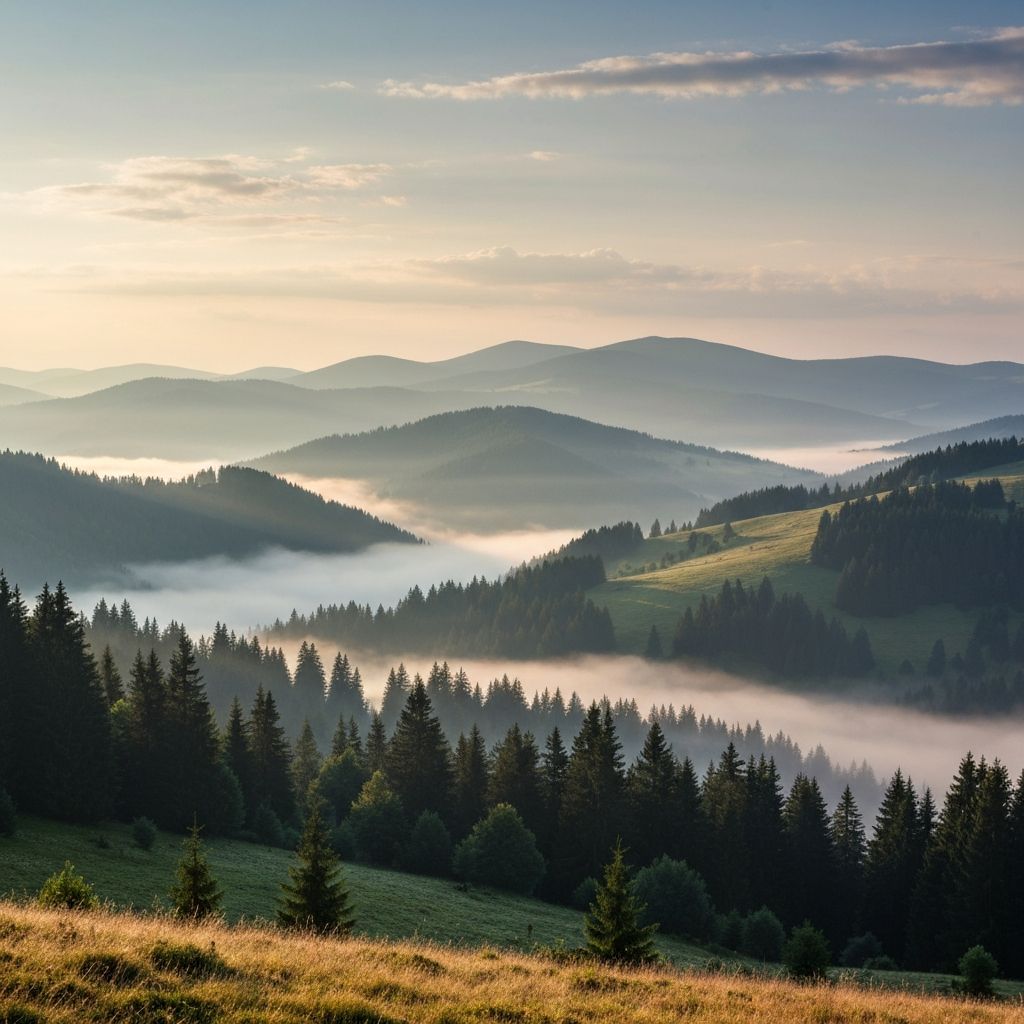 Ранок в Карпатах